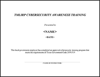 Cybersecurity Awareness Training Certificate thumb 325x251