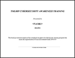 Cybersecurity Awareness Training Certificate thumb 325x251